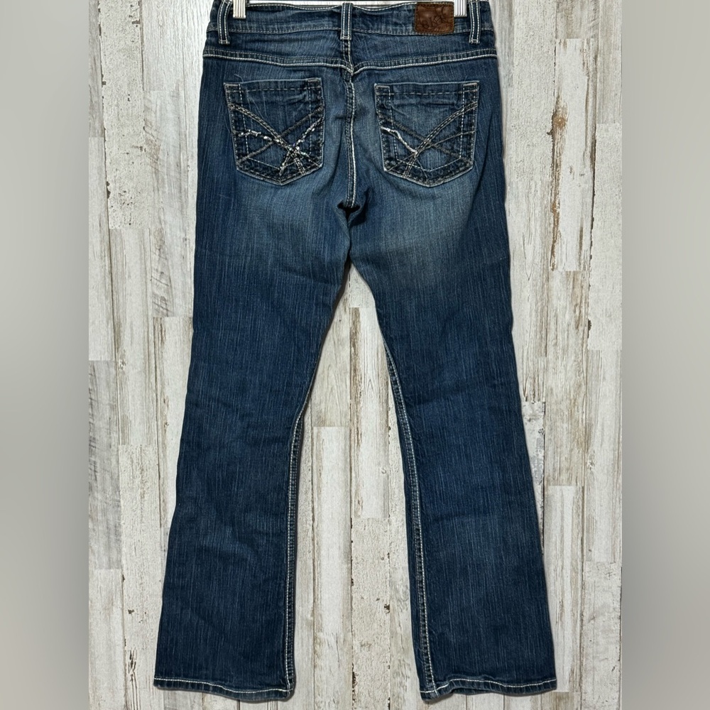 BKE Women's Dark Blue Bootcut Jeans